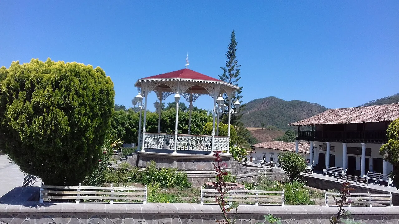 The plaza of San Sebastián del Oeste, Jalisco